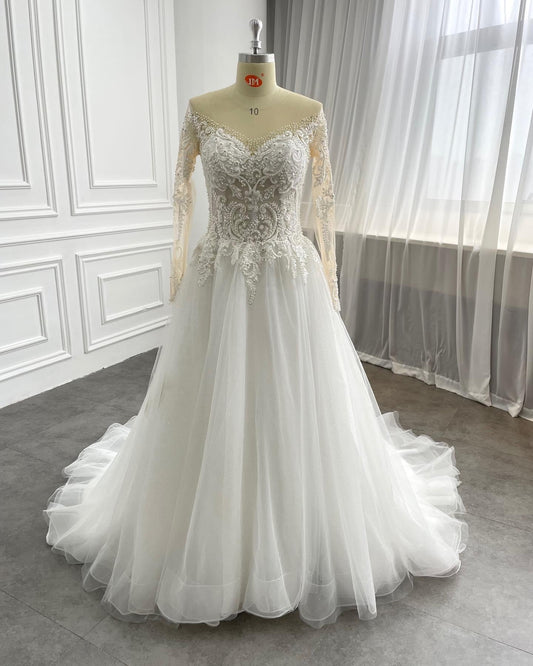 Long Sleeves Wedding Dress