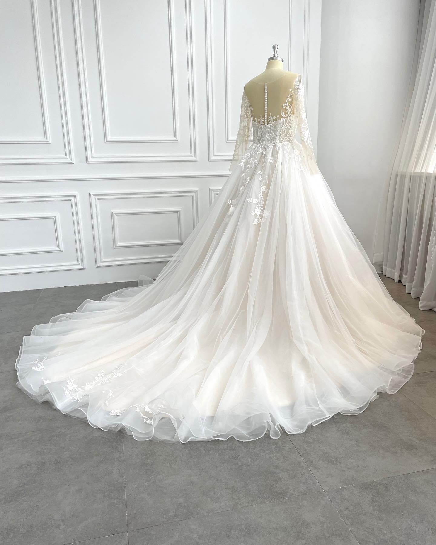 Abby Long Sleeve Wedding Dress