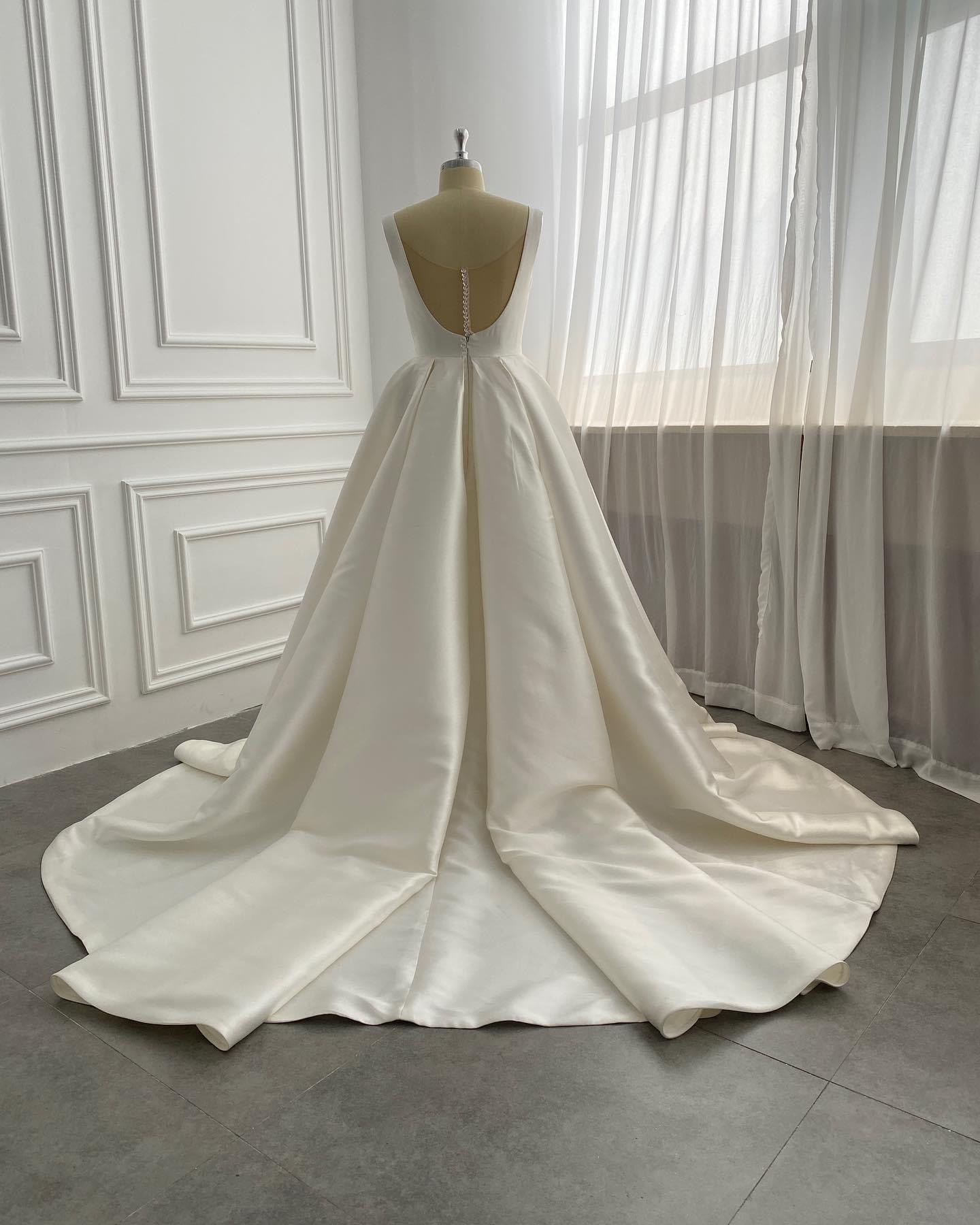 Satin Wedding Dress