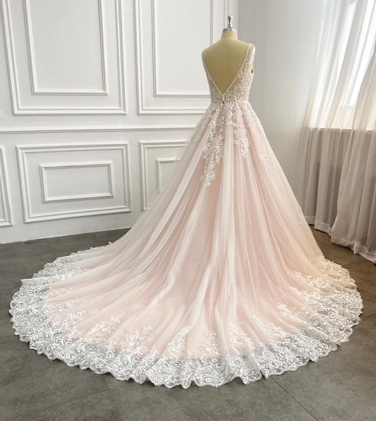 Long Train Wedding Dress