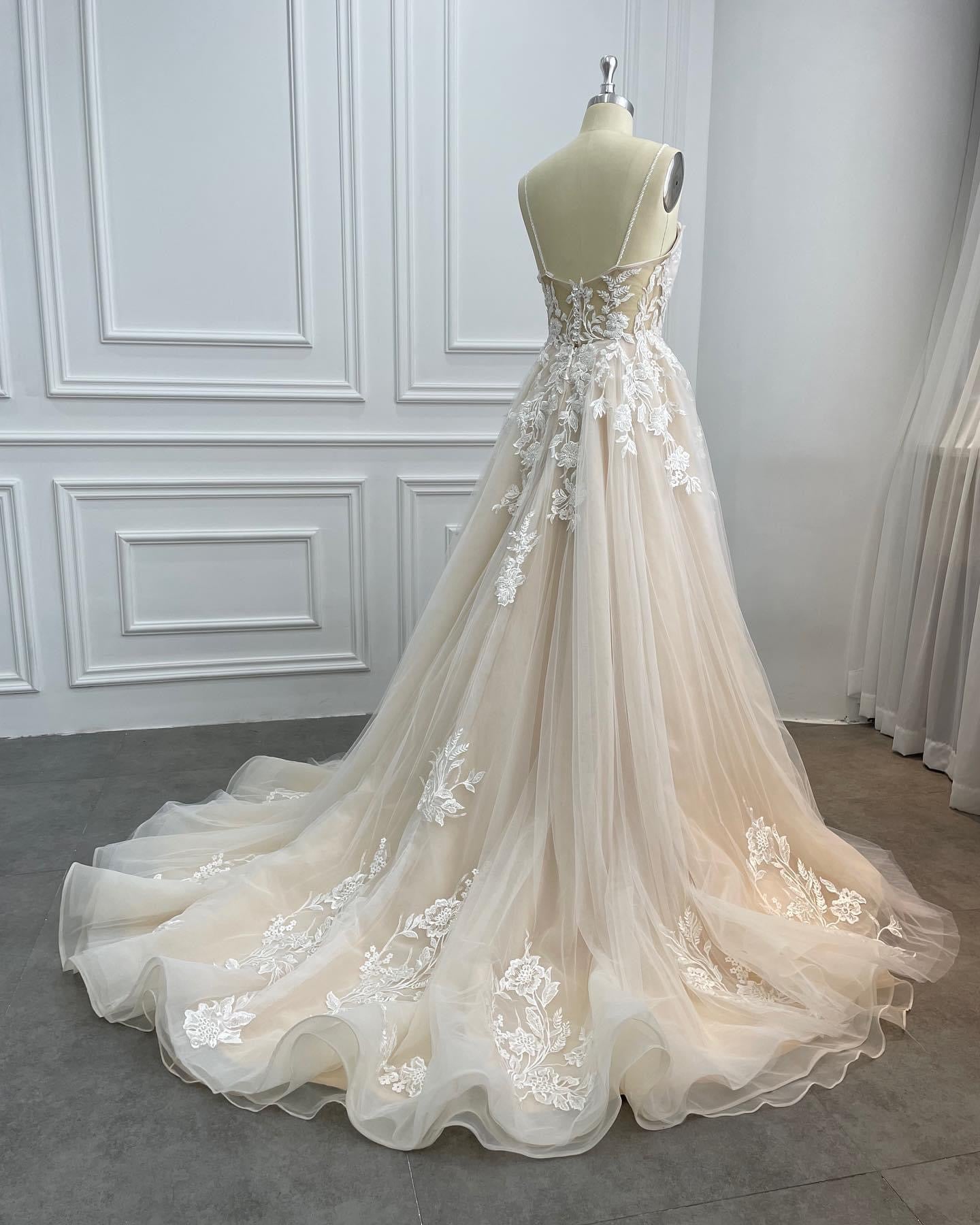 aline  shoulder wedding dress